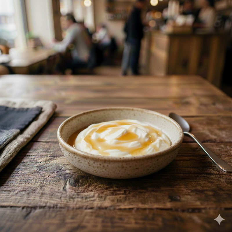 Greek yogurt with honey